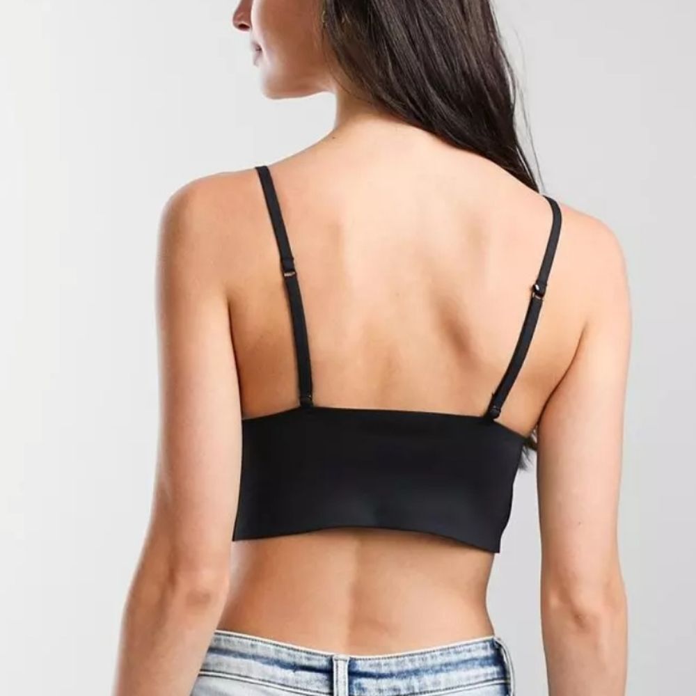 FREE PEOPLE Intimately FP Sage Longline Bralette Black Small - Picture 8 of 9